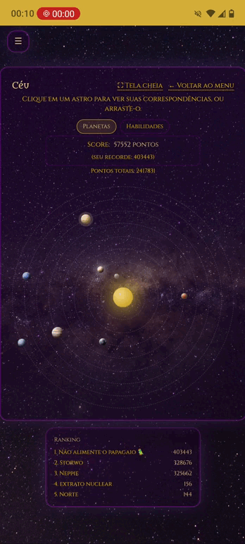 Minijogo Astronômico